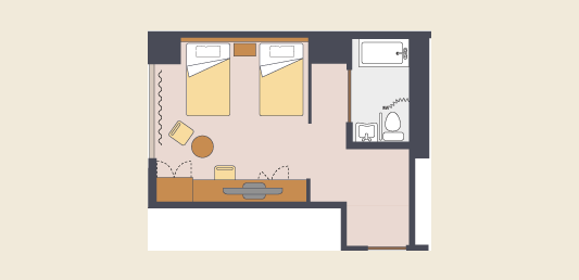 ユニバーサルツイン(北館)