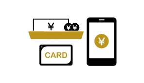 Use of a cash tray at check-in Encouraging cashless payment