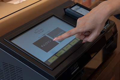 Installation of smart check-in/check-out machines 