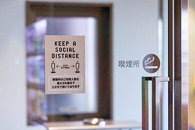 Setting capacity limit for smoking areas