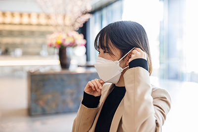 Wearing a mask in public spaces