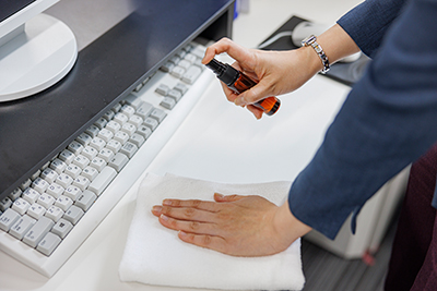 Disinfection in back offices